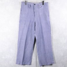 画像1: 60's FRENCH MILITARY リネンセーラーパンツ "ワンウォッシュ" DEADSTOCK 【W33 L29】 (1)