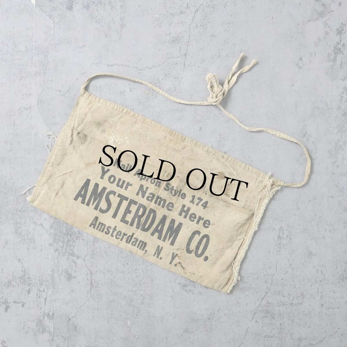 画像1: VINTAGE "AMSTERDAM CO." キャンバスツールエプロン (1)