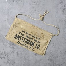 画像1: VINTAGE "AMSTERDAM CO." キャンバスツールエプロン (1)