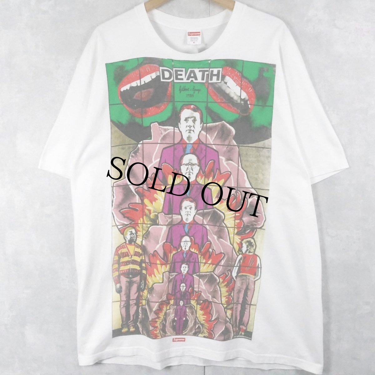 画像1: SUPREME USA製 "Gilbert & George" DEATH アートプリントTシャツ XL (1)