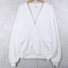 画像1: 80's JERZEES USA製 スウェットカーディガン ONESIZE (1)