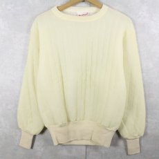 画像1: 80's Wear Guard USA製 中綿入り キルティングスウェット M (1)