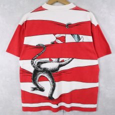 画像2: 90's UNIVERSAL STUDIOS USA製 "Dr.Seuss THE CAT IN THE HAT"　キャラクタープリントTシャツ M (2)