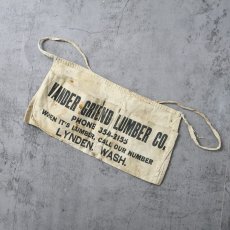 画像1: VINTAGE "VANDER GRIEND LUMBER CO." キャンバスツールエプロン (1)