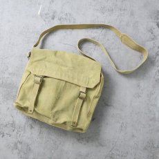 画像1: 40〜50's GREEK ARMY キャンバス ショルダーバッグ (1)