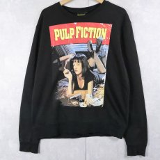 画像1: PULP FICTION クライム映画 プリントスウェット BLACK L (1)