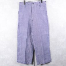 画像1: 60's FRENCH MILITARY リネンセーラーパンツ "ワンウォッシュ" DEADSTOCK 【W32 L28】 (1)