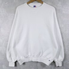 画像1: 90's RUSSELL ATHLETIC USA製 前V 無地スウェット L  (1)