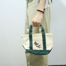 画像2: 90's L.L.Bean BOAT AND TOTE USA製 キャンバストードバッグ MINI (2)