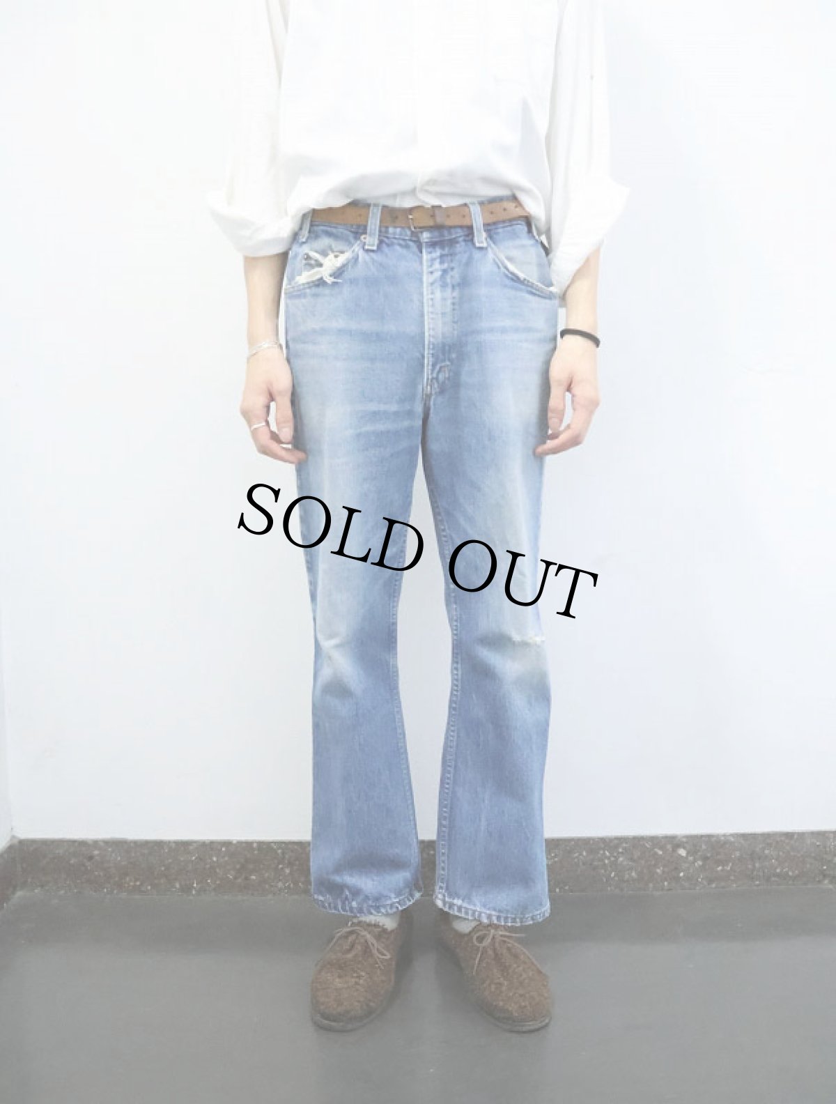 画像2: 80's Levi's 517 USA製 ブーツカットデニムパンツ W33 (2)