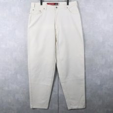 画像1: 90's Levi's SILVERTAB USA製 "LOOSE" ホワイトデニムパンツ W36 (1)