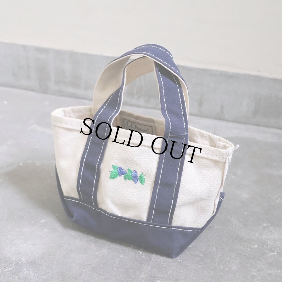 画像1: 90's L.L.Bean BOAT AND TOTE USA製 キャンバストードバッグ MINI (1)