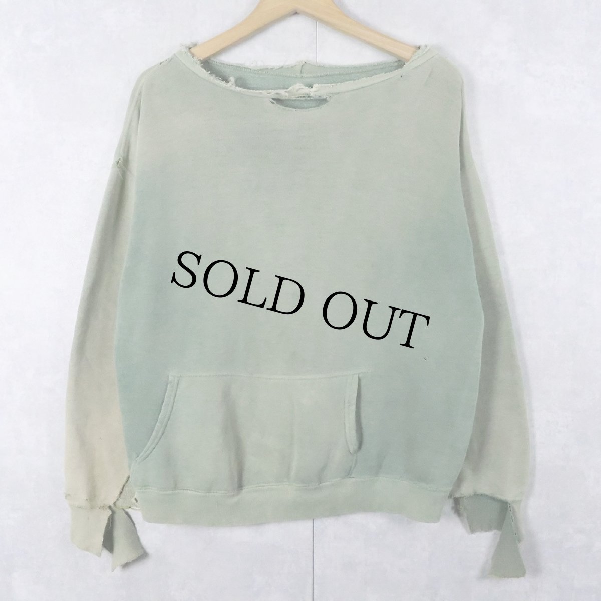 画像1: 50〜60's カットオフ 無地スウェット (1)