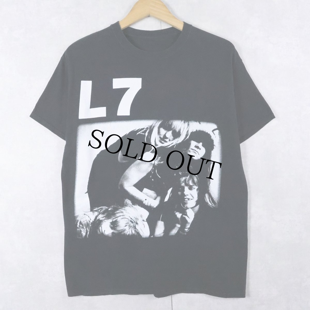 画像1: L7 ロックバンドTシャツ BLACK (1)