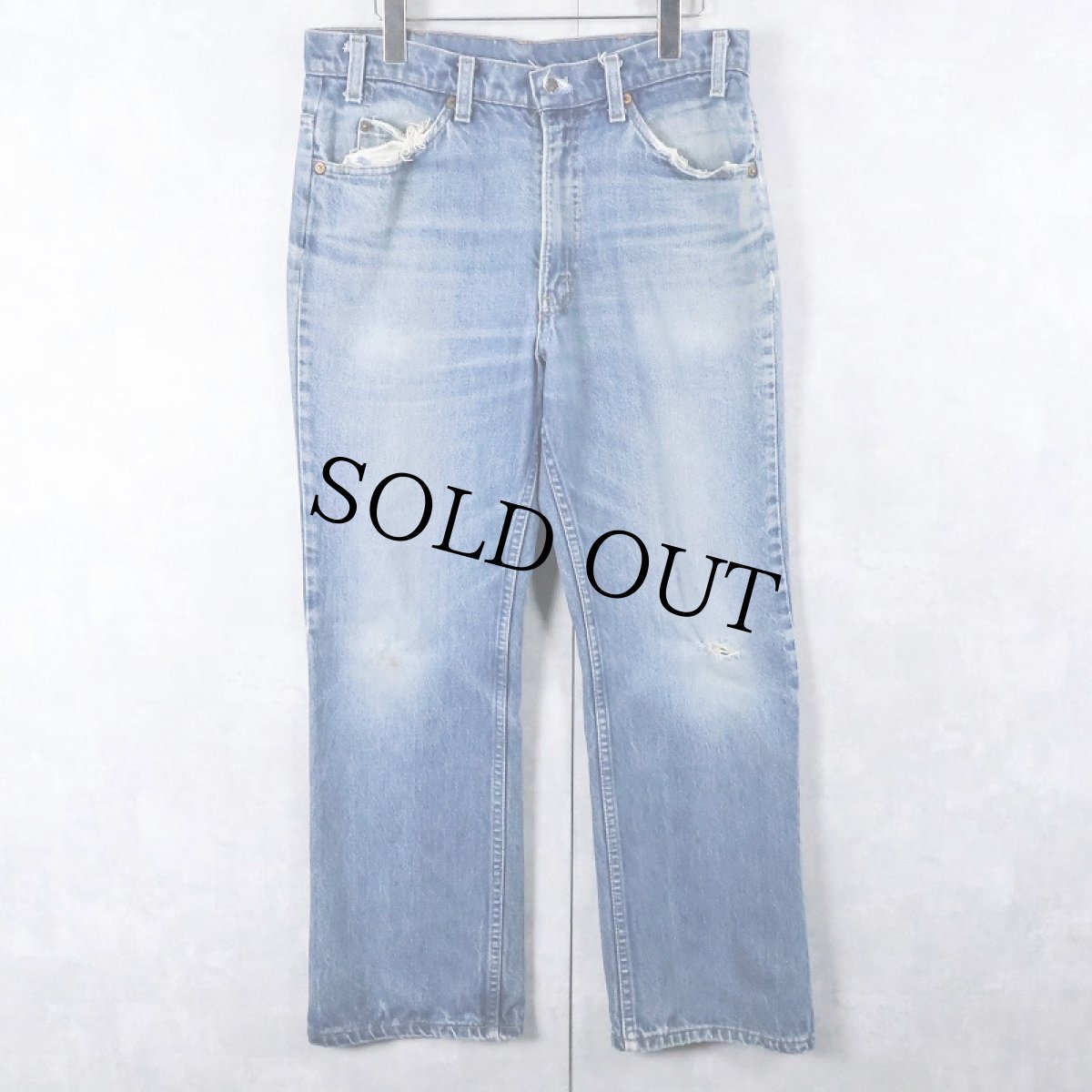 画像1: 80's Levi's 517 USA製 ブーツカットデニムパンツ W33 (1)