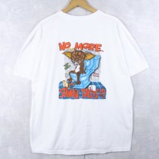 画像1: "NO MORE STINKIN TACOS" イラストプリントTシャツ XXL (1)
