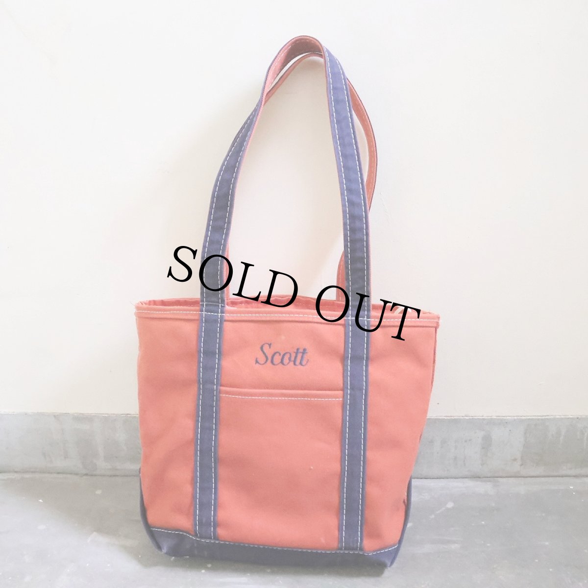 画像1: 90's〜 L.L.Bean USA製 "BOAT AND TOTE" ロングハンドル キャンバストートバッグ MEDIUM (1)