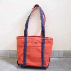 画像1: 90's〜 L.L.Bean USA製 "BOAT AND TOTE" ロングハンドル キャンバストートバッグ MEDIUM (1)