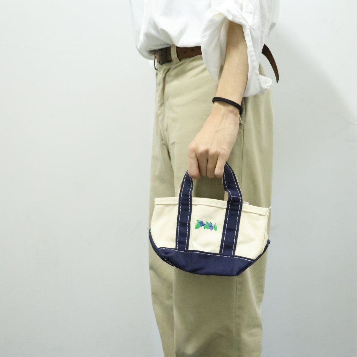 画像2: 90's L.L.Bean BOAT AND TOTE USA製 キャンバストードバッグ MINI (2)