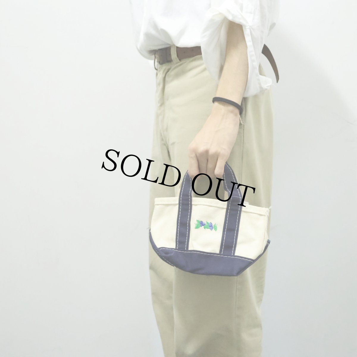 画像2: 90's L.L.Bean BOAT AND TOTE USA製 キャンバストードバッグ MINI (2)
