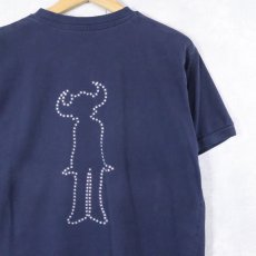 画像2: Jamiroquai "Synkronized" Vネック アーティストアルバムTシャツ NAVY (2)