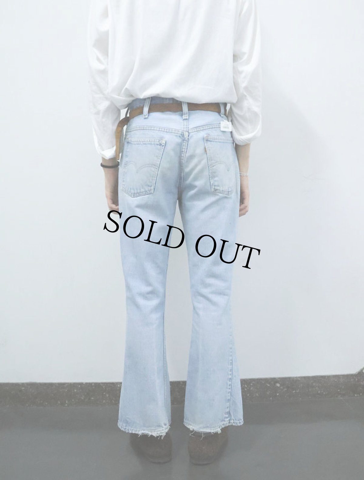 画像3: 70's Levi's 646 ベルボトム デニムパンツ W31 (3)