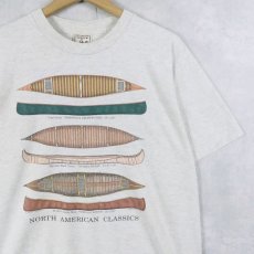 画像1: 90's LIBERTY GRAPHICS USA製 "North American Classics" プリントTシャツ L (1)