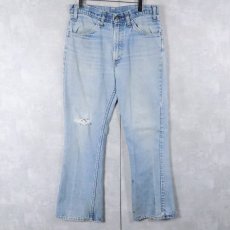 画像1: 70's Levi's 646 ベルボトム デニムパンツ W31 (1)