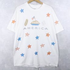 画像1: 90's rel-e-vant USA製 "AMERICA" プリントTシャツ L (1)