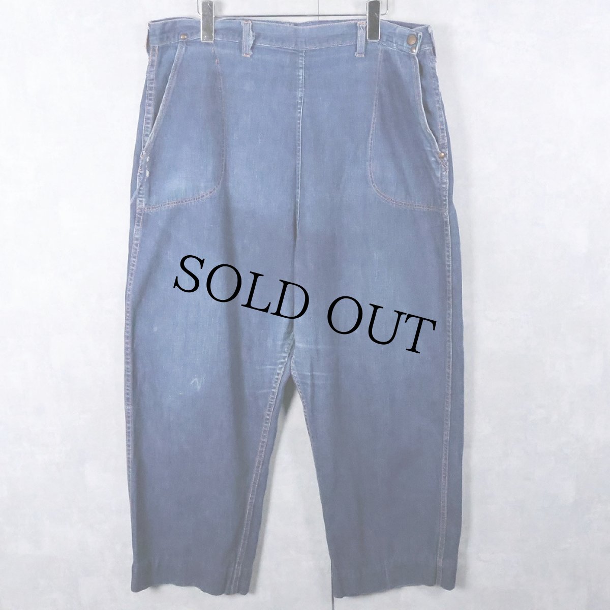 画像1: 60's  Jeanies by BLUE BELL デニムランチパンツ W38 (1)