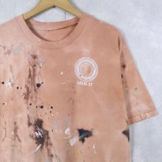 画像2: "AMERICAN PRIDE" ペンキペイント イーグルプリントTシャツ (2)