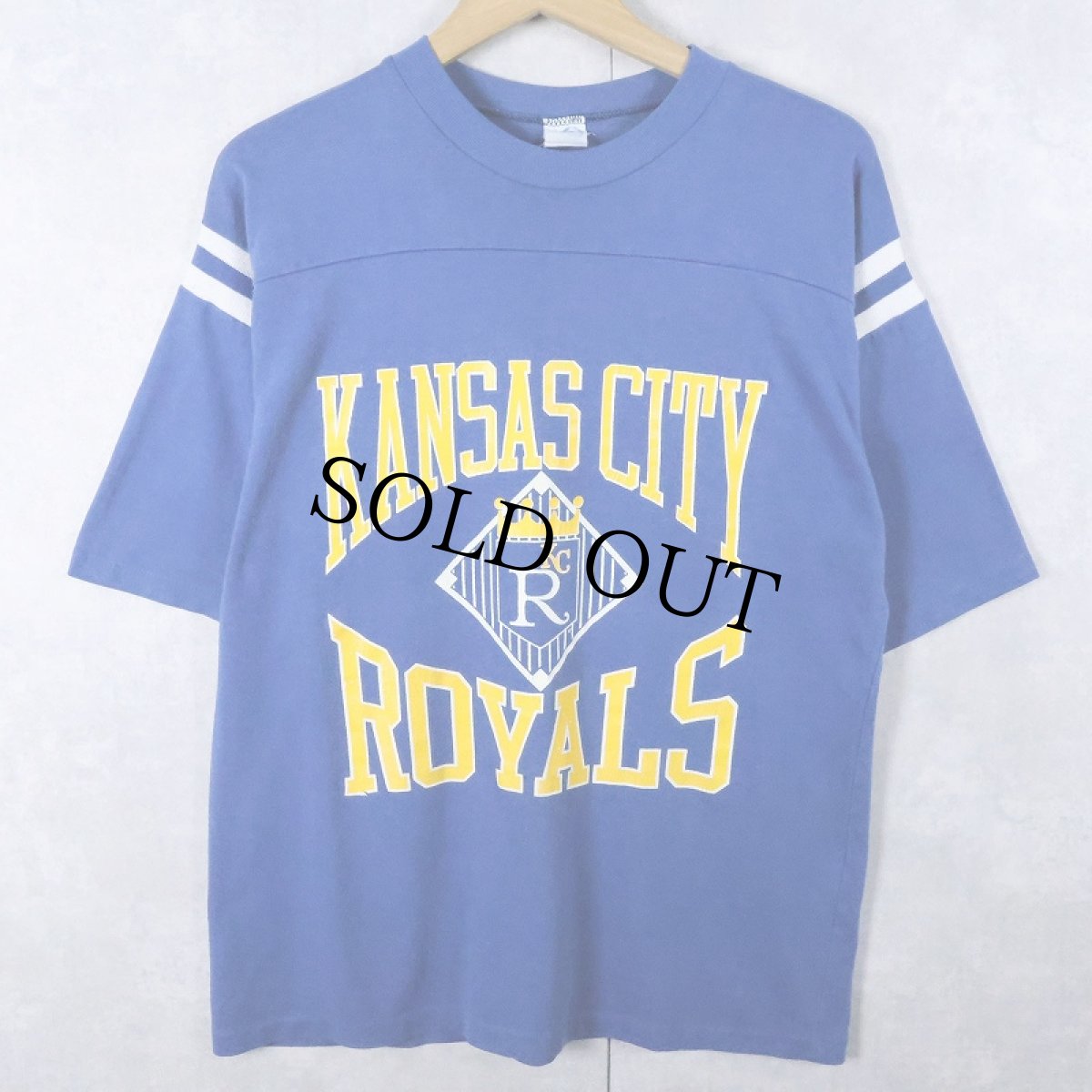 画像1: 70〜80's Altex USA製 "KANSAS CITY ROYALS" フットボールTシャツ M (1)