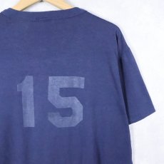 画像2: 80's RUSSELL ATHLETIC USA製 "Atlanta Braves" MLBチームロゴプリントTシャツ NAVY L (2)