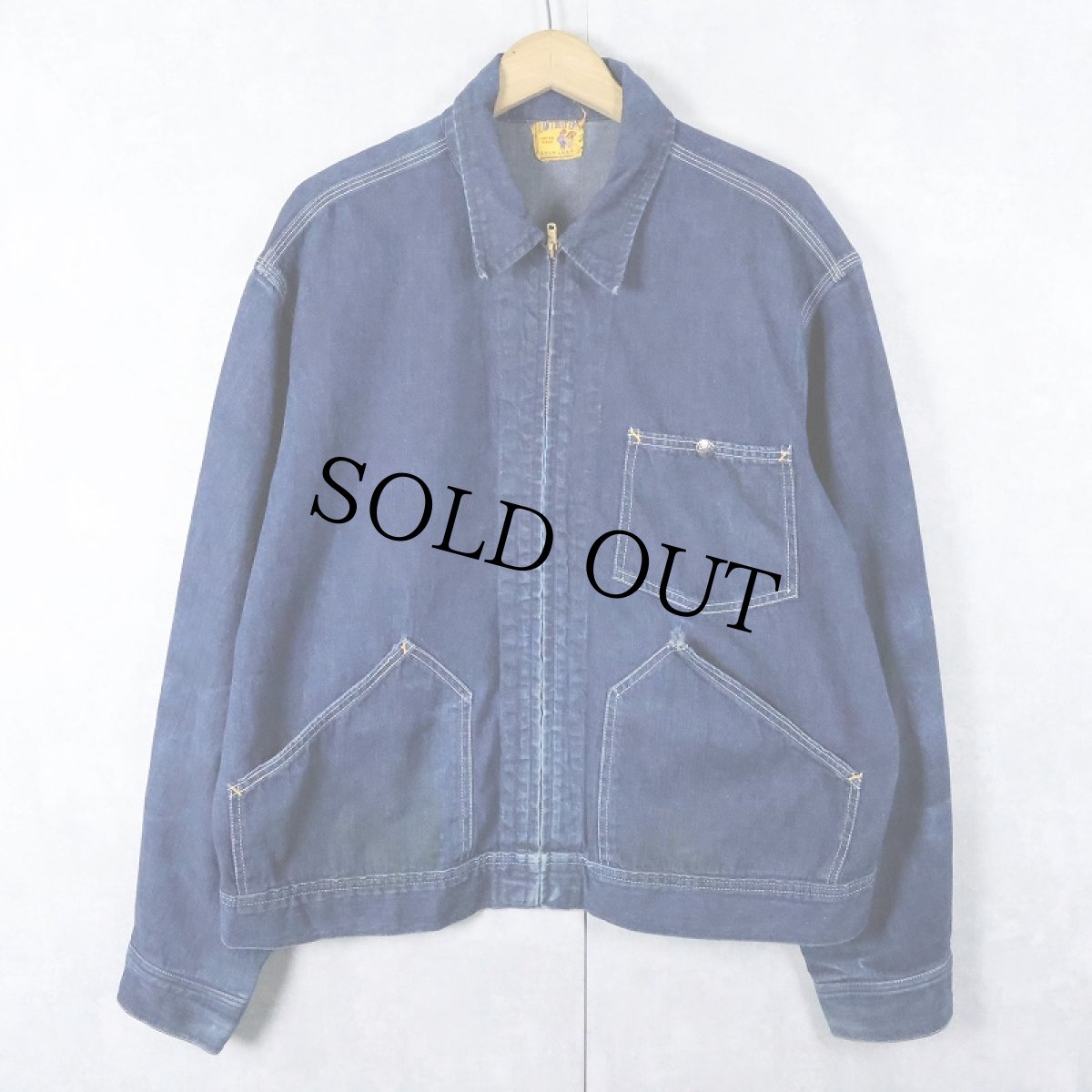 画像1: 60's CAN'T BUST'EM デニムジップジャケット (1)
