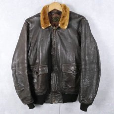 画像1: 50's U.S.NAVY G-1フライトジャケット SIZE40 (1)