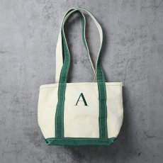 画像1: 90's〜 L.L.Bean USA製 "BOAT AND TOTE" ロングハンドル & ジップトップ キャンバストートバッグ SMALL (1)