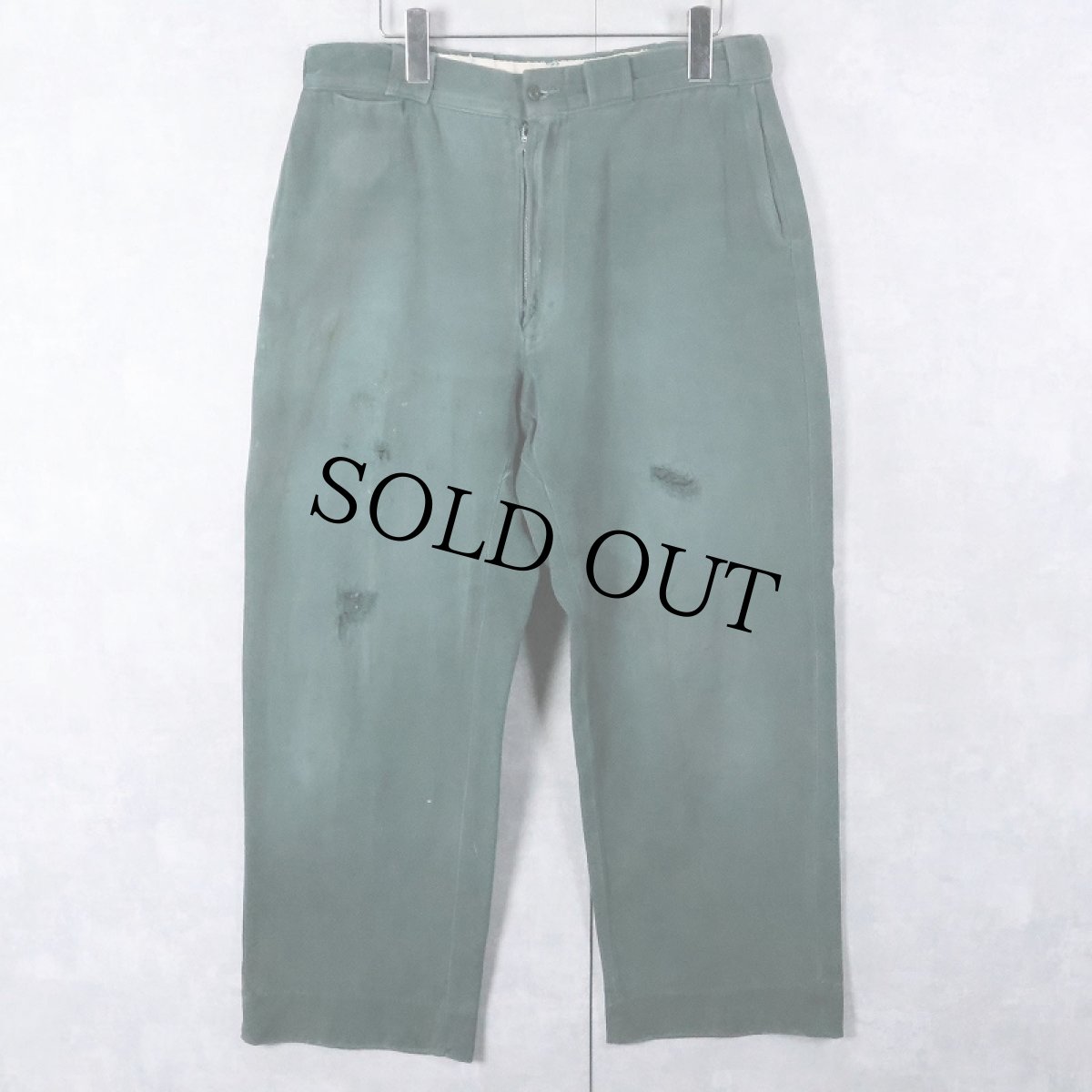 画像1: 【SALE】 〜60's ウィップコード ワークパンツ W31 (1)