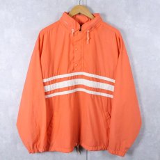 画像1: 90's GAP ボーダーデザイン ナイロンプルオーバージャケット L (1)