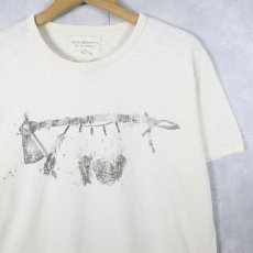 画像1: DENIM & SUPPLY RALPH LAUREN イラストプリントTシャツ M (1)
