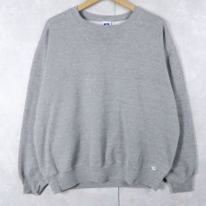 画像1: 90's RUSSELL ATHLETIC USA製 前V 無地スウェット L (1)