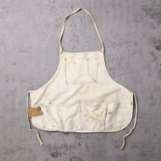 画像1: VINTAGE コットンエプロン (1)