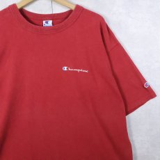画像1: 90's Champion 青刺繍タグ 後期 USA製 後期 ロゴプリントTシャツ XL (1)