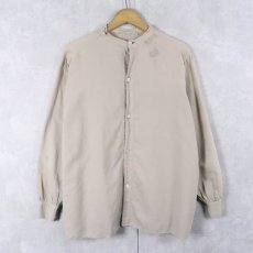 画像1: 40's〜 バンドカラー コットンシャツ (1)