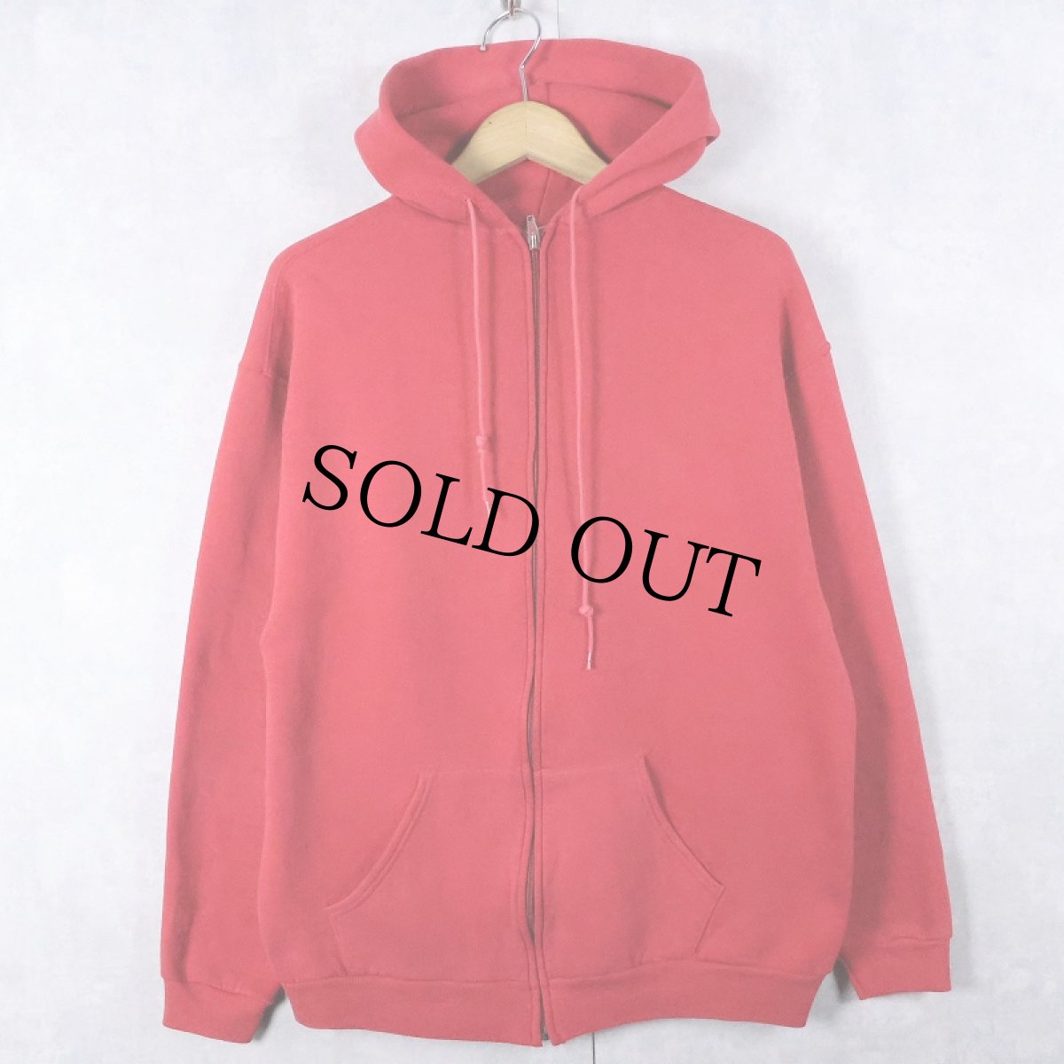 画像1: 70〜80's RUSSELL ATHLETIC USA製 無地 スウェットジップパーカー XL (1)