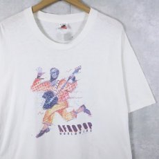 画像1: 90's USA製 "AFROPOP WORLDWIDE" ラジオ番組 プリントTシャツ XL (1)