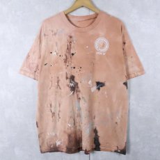 画像1: "AMERICAN PRIDE" ペンキペイント イーグルプリントTシャツ (1)