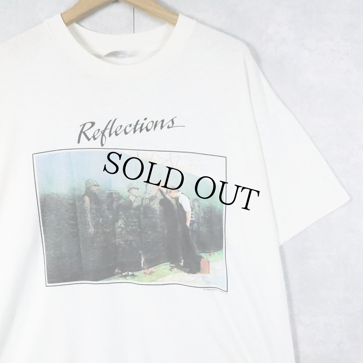 画像1: 90's Vietnam Veterans Chapter 172 USA製 "Reflections" プリントTシャツ XL (1)