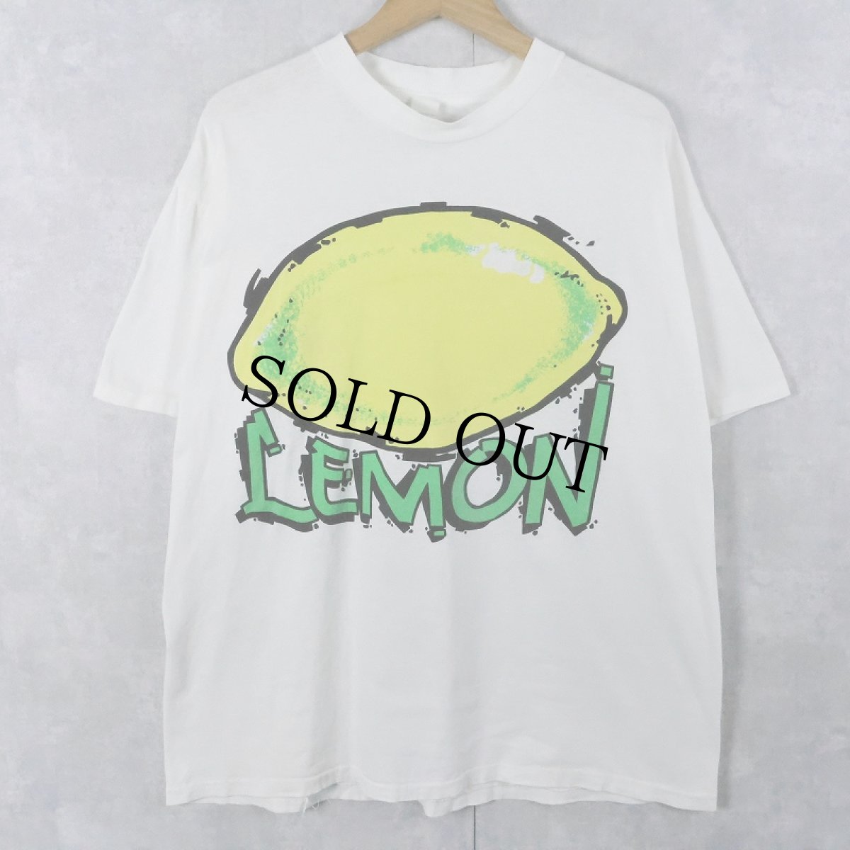 画像1: 80〜90's "LEMON" レモンプリントTシャツ (1)
