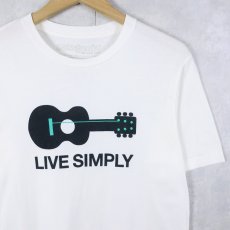 画像1: Patagonia USA製 "LIVE SIMPLY" プリントTシャツ XS (1)