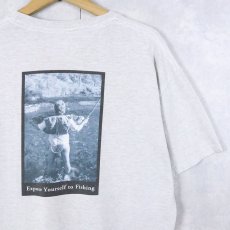 画像2: 2000's GO FISH CO. LTD. USA "Expose Yourself to Fishing." プリントTシャツ L (2)